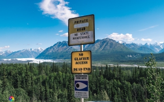 Matanuska Glacier bei Sheep Mountain Area