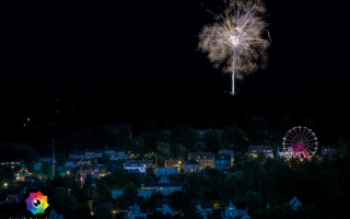 Kirmesfeuerwerk 02.07.2019 vom Standort Klosterholzstrasse aus gesehen