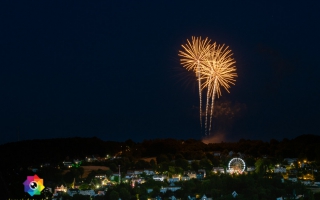 Kirmesfeuerwerk 02.07.2019 vom Standort Klosterholzstrasse aus gesehen
