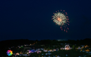 Kirmesfeuerwerk 02.07.2019 vom Standort Klosterholzstrasse aus gesehen