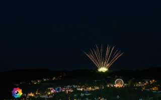 Kirmesfeuerwerk 02.07.2019 vom Standort Klosterholzstrasse aus gesehen