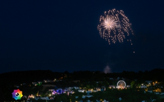 Kirmesfeuerwerk 02.07.2019 vom Standort Klosterholzstrasse aus gesehen