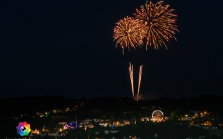 Kirmesfeuerwerk 02.07.2019 vom Standort Klosterholzstrasse aus gesehen