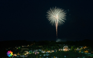 Kirmesfeuerwerk 02.07.2019 vom Standort Klosterholzstrasse aus gesehen