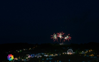 Kirmesfeuerwerk 02.07.2019 vom Standort Klosterholzstrasse aus gesehen