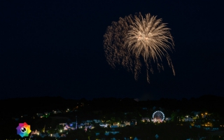 Kirmesfeuerwerk 02.07.2019 vom Standort Klosterholzstrasse aus gesehen