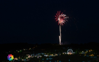 Kirmesfeuerwerk 02.07.2019 vom Standort Klosterholzstrasse aus gesehen