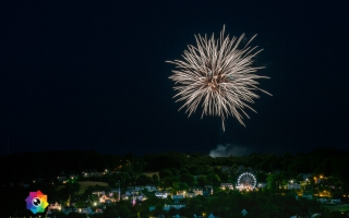 Kirmesfeuerwerk 02.07.2019 vom Standort Klosterholzstrasse aus gesehen