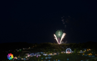 Kirmesfeuerwerk 02.07.2019 vom Standort Klosterholzstrasse aus gesehen