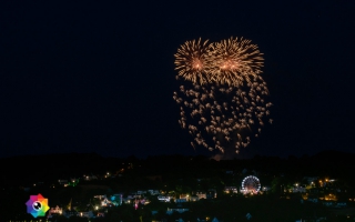 Kirmesfeuerwerk 02.07.2019 vom Standort Klosterholzstrasse aus gesehen