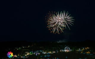Kirmesfeuerwerk 02.07.2019 vom Standort Klosterholzstrasse aus gesehen