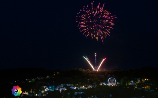 Kirmesfeuerwerk 02.07.2019 vom Standort Klosterholzstrasse aus gesehen