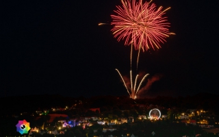 Kirmesfeuerwerk 02.07.2019 vom Standort Klosterholzstrasse aus gesehen