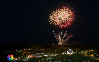 Kirmesfeuerwerk 02.07.2019 vom Standort Klosterholzstrasse aus gesehen