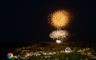 Kirmesfeuerwerk 02.07.2019 vom Standort Klosterholzstrasse aus gesehen
