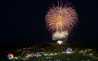 Kirmesfeuerwerk 02.07.2019 vom Standort Klosterholzstrasse aus gesehen