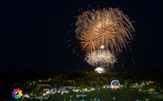 Kirmesfeuerwerk 02.07.2019 vom Standort Klosterholzstrasse aus gesehen