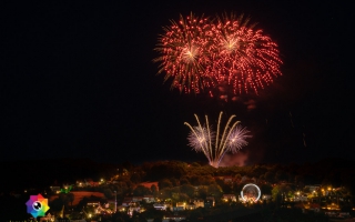 Kirmesfeuerwerk 02.07.2019 vom Standort Klosterholzstrasse aus gesehen