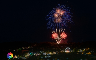 Kirmesfeuerwerk 02.07.2019 vom Standort Klosterholzstrasse aus gesehen