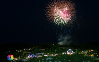 Kirmesfeuerwerk 02.07.2019 vom Standort Klosterholzstrasse aus gesehen