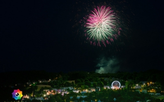 Kirmesfeuerwerk 02.07.2019 vom Standort Klosterholzstrasse aus gesehen