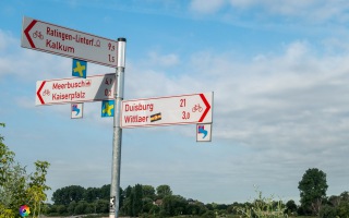 Radtour Rhein Düsseldorf bis Duisburg 22.07.220