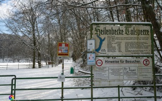 Heilenbecker Talsperre Ennepetal -7 Grad C am 12.02.2021