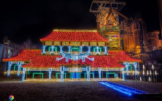 Henrichshütte Hattingen Magische Lichtershow 20.12.2021