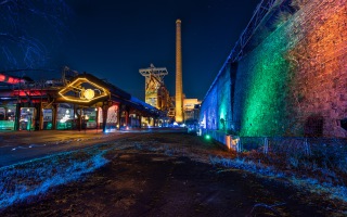 Henrichshütte Hattingen Magische Lichtershow 20.12.2021