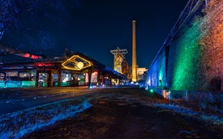 Henrichshütte Hattingen Magische Lichtershow 20.12.2021