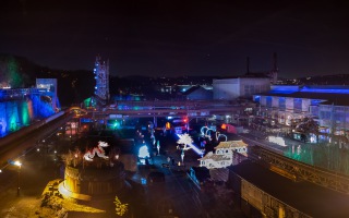 Henrichshütte Hattingen Magische Lichtershow 20.12.2021